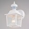 Vaxcel Bedford Aluminum 5.25-in. W 1 Light White Motion Sensor Dusk/Dawn Outdoor Wall Lantern Clear Glass T0733 - alternate 5